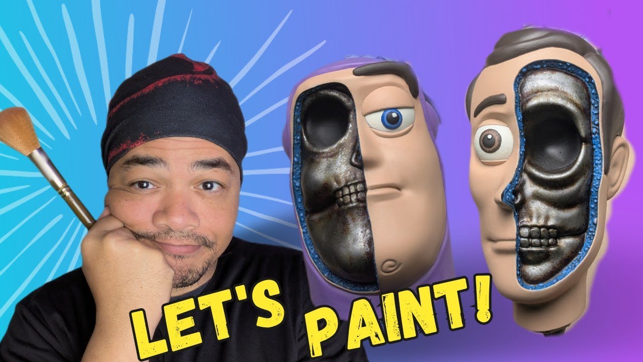 Let's Paint Buzz and Woody Heads  from Hex3d | episode 86