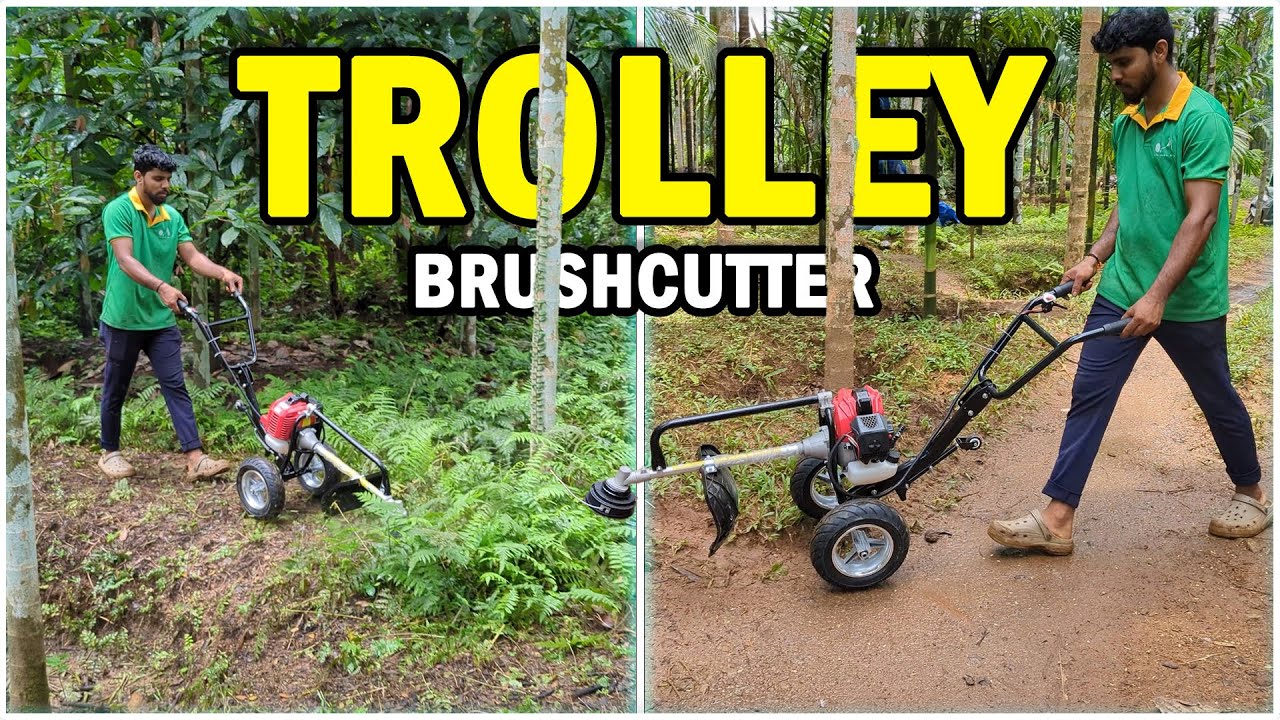 Amazing Trolley Brushcutter Machine | Best Grass & Weed Trimmer for Farming | SAYA Enterprises