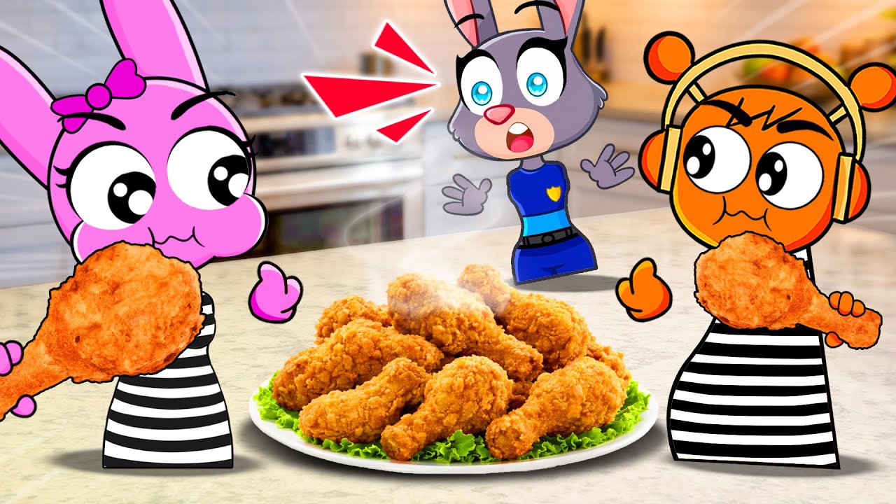 Police JUDY Discovered That PINKI and OREN Escaped and Stole Food 🍝🍗 | Sprunki in Real Life