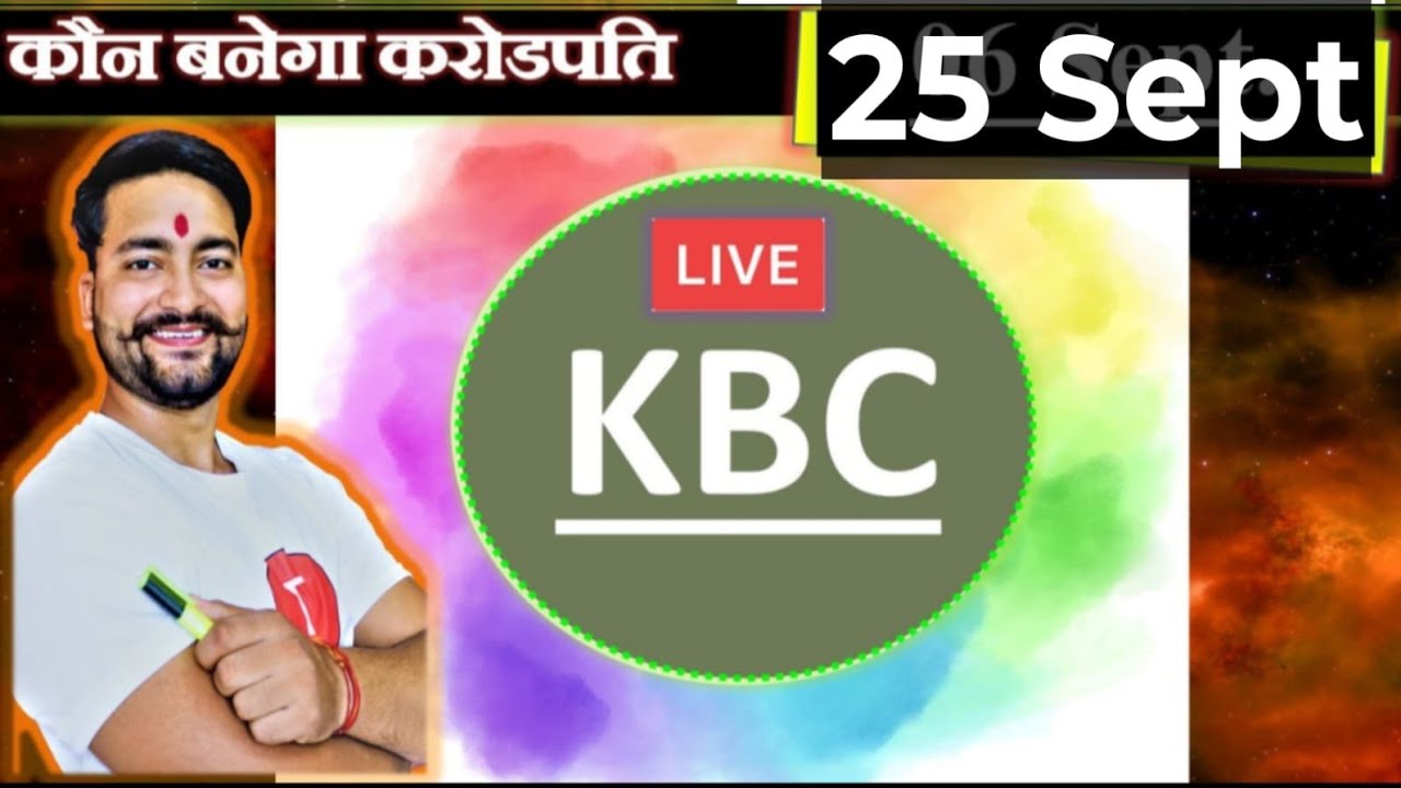 KBC LAKHPATI 25 Sept 2025 Superfast Answer  Live  By Saurabh Mishra 