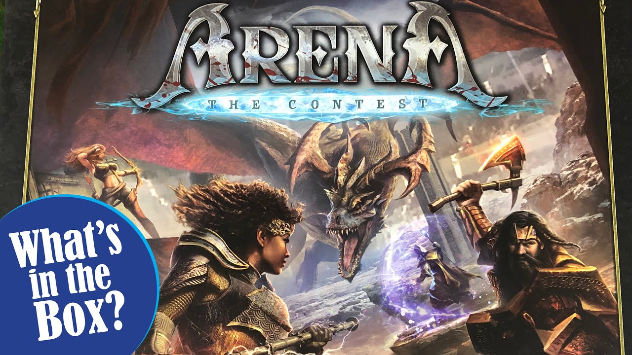 ARENA THE CONTEST board game core box unboxing