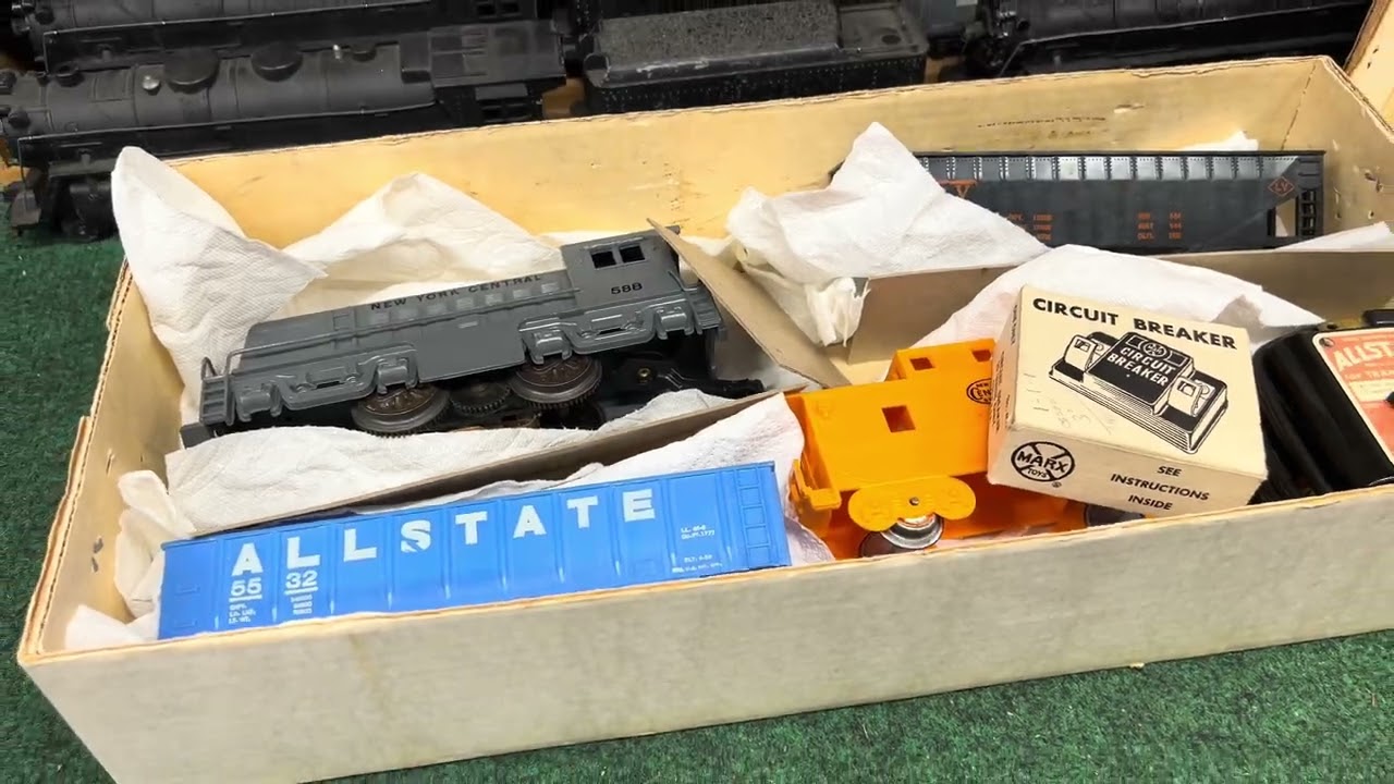 Искусство создания поездов Marx, часть 67: Электрический железнодорожный набор Allstate 9623, пла...