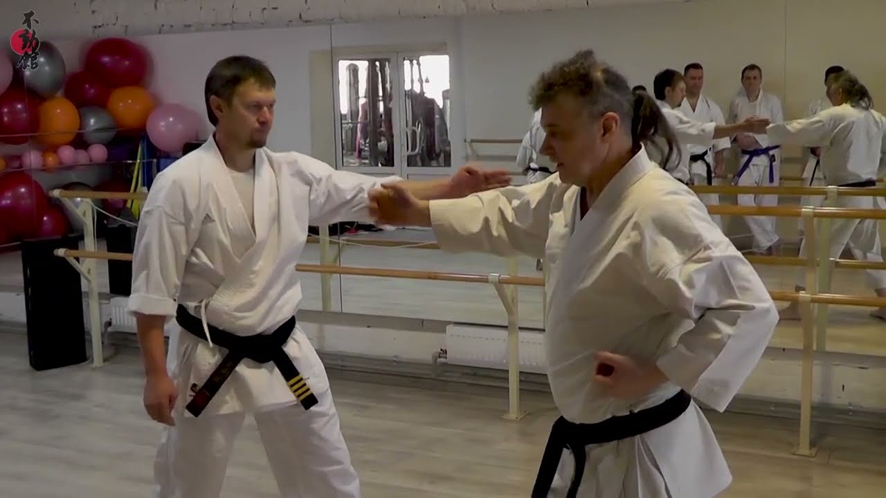 Удар УРАКЕН УЧИ в традиционном карате-до | Применение принципа ротации-контрротации в ударе