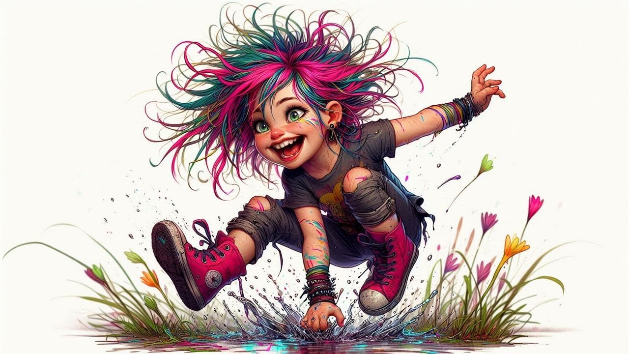 🔥 Лилли Панк: Рок в саду! Открой дикий вайб панк-детки! 🌟