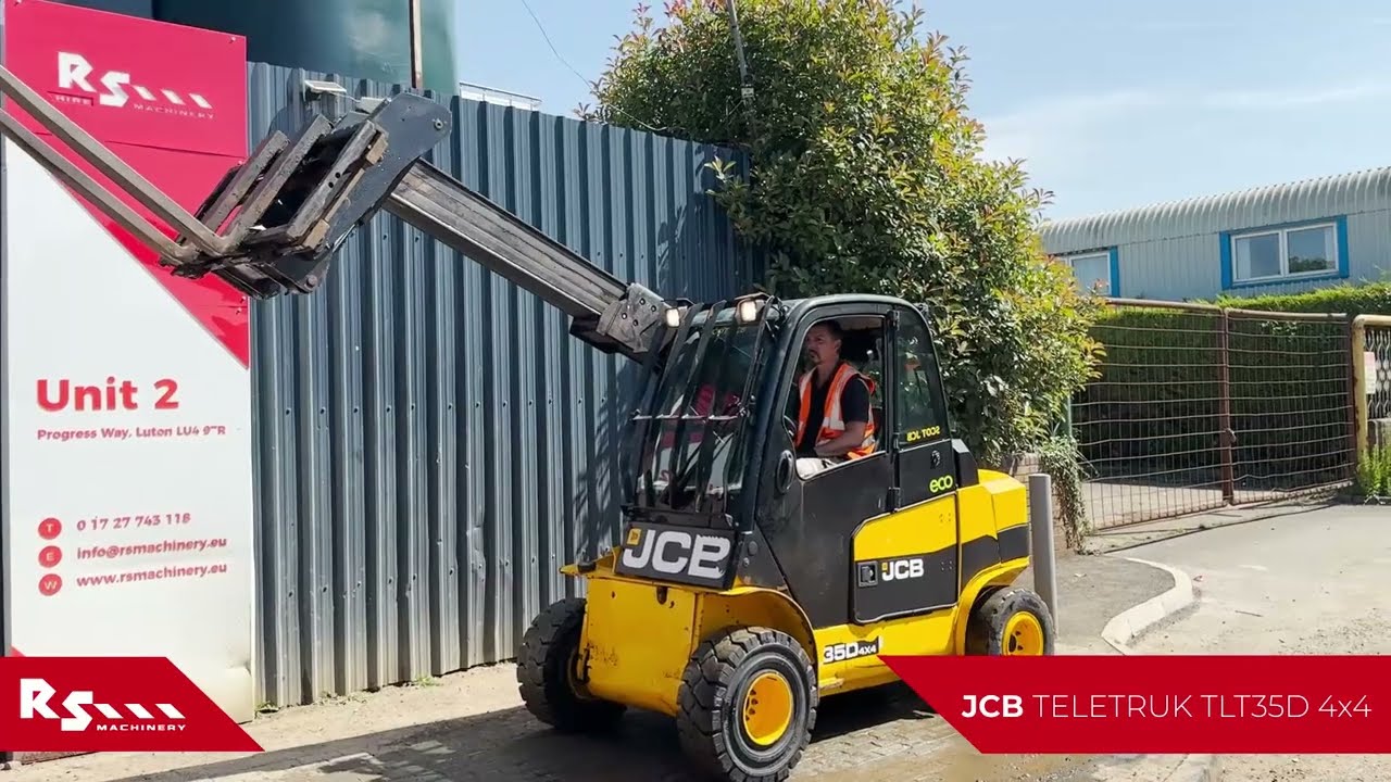 JCB TELETRUK TLT35D 4x4 - 4M TELEHANDLER - RS MACHINERY HIRE AND SALE