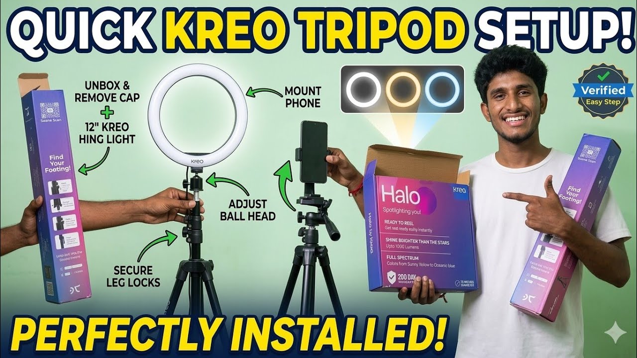 Tripod stand installation full details  #vlogs#techthing#pj