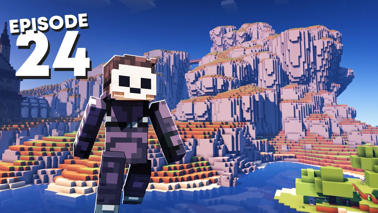 Строительство горы в трейлере Minecraft