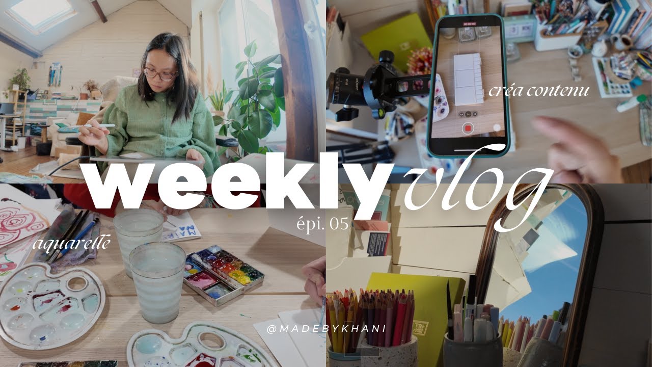 weekly vlog #5 | j'essaie d'avoir confiance en moi (en tant qu'artiste)