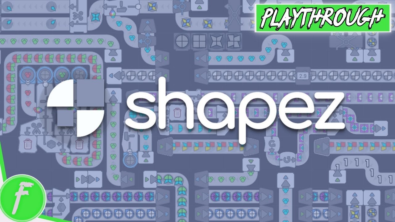 Shapez FULL GAME WALKTHROUGH Gameplay HD (PC) | NO COMMENTARY