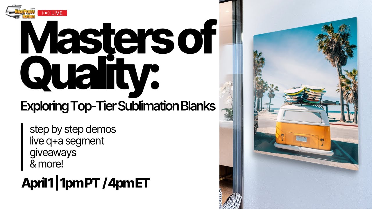 Masters Of Quality - Sublimation with Unisub Blanks