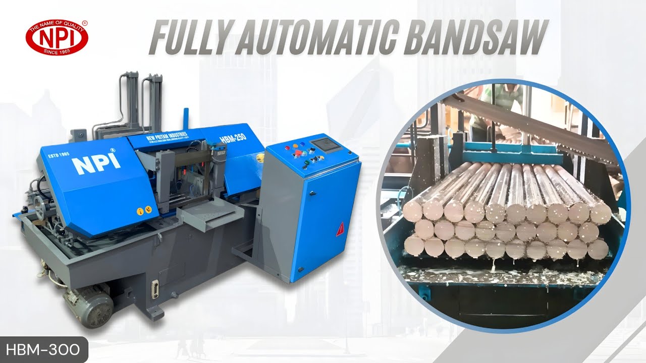 Fully Automatic Bundle Cutting Bandsaw Machine HBM-300 