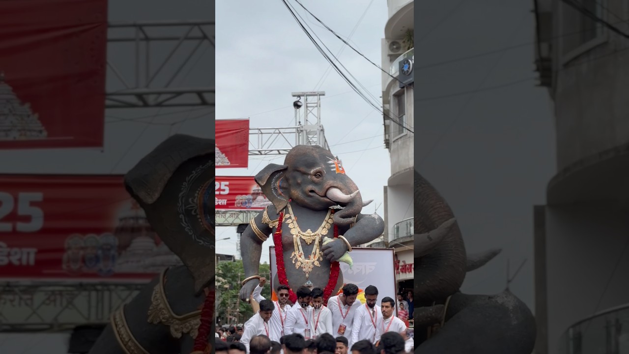 Mumbai Aagman ❌ Nagpur Aagman ✅🥹 #ganeshchaturthi #ganpati #mumbaiganpati #nagpurganpati #vlog ￼