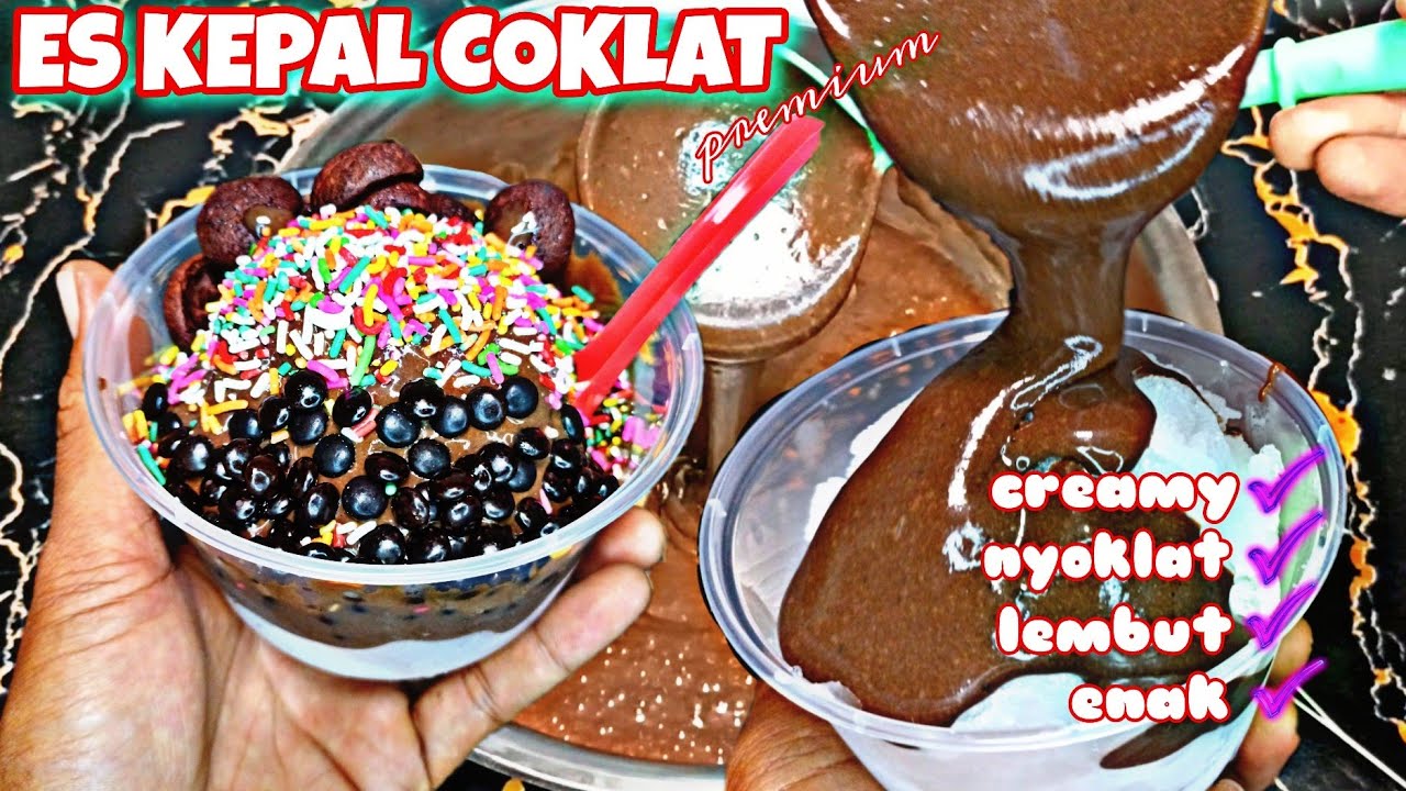 COKLAT NYA BIKIN KETAGIHAN ‼️ resep es kepal coklat creamy