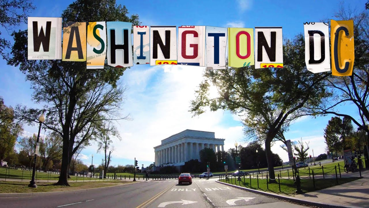 Washington D.C. 4k - Driving Downtown - District of Columbia