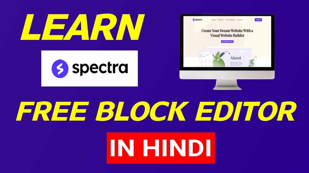 Spectra Block Editor | How to Create Gutenberg Blocks in 2023 | In Hindi