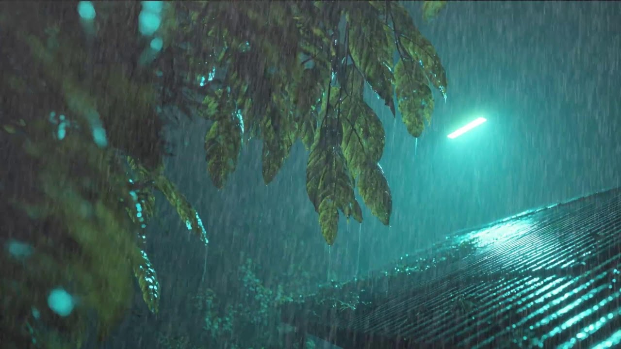 Rain Noises for Sleep with Thunder Sounds | Heavy Rain for Sleep, Study, Relaxation and Meditation