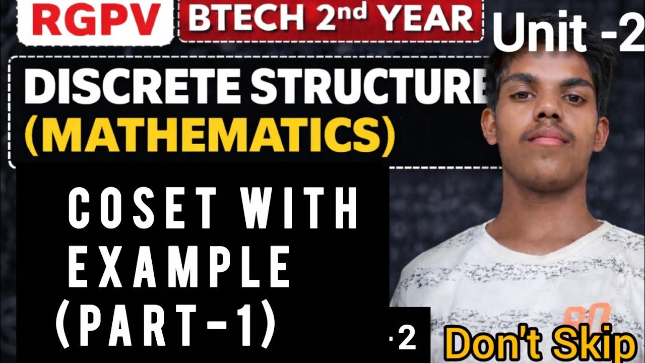 What are Cosets? | Properties & Solved Problems (PART-1)  | Discrete Structure RGPV Special 📝
