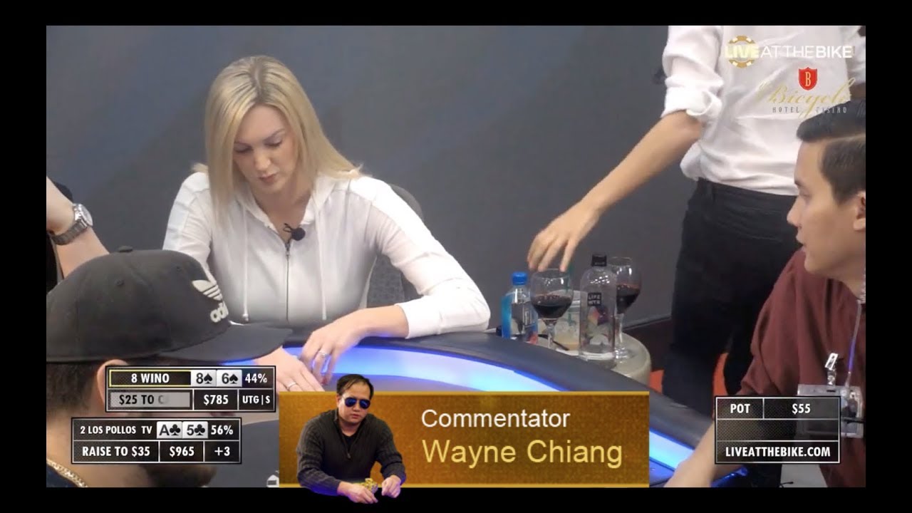 Live at the Bike $5/$5 NLHE - "Can WinoPoker Play 86s vs. Los Pollos TV?" - feat. Wayne Chiang