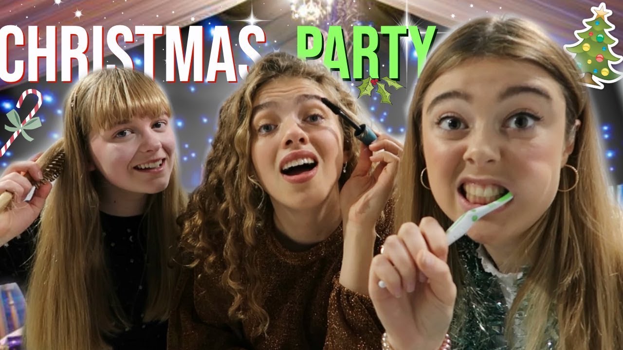 Get Ready With Us - Youtube Christmas Party & StudyTube Sleepover Vlog!! ft Ruby, Jack and Eve! 💃