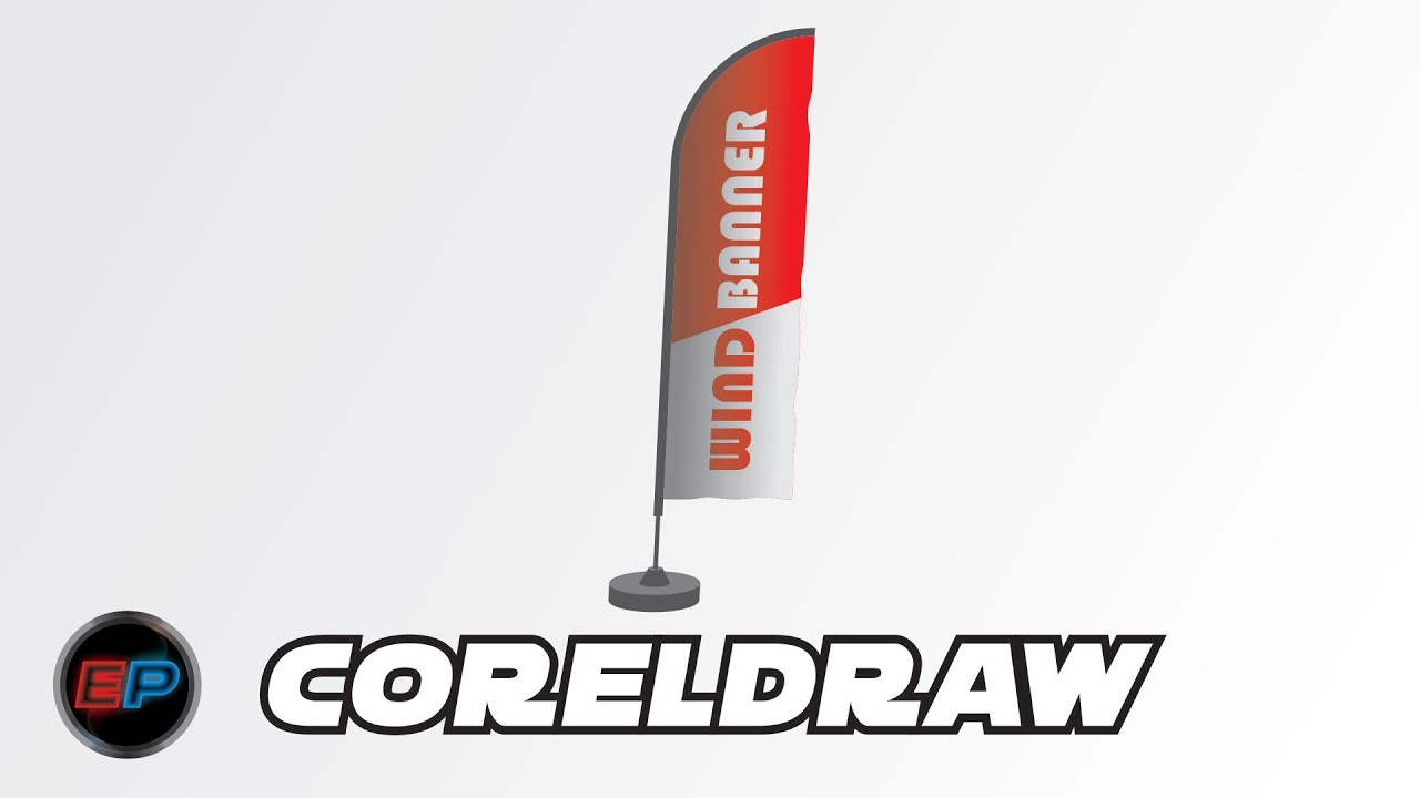 🚩 Como desenhar um Wind Banner no Corel Draw