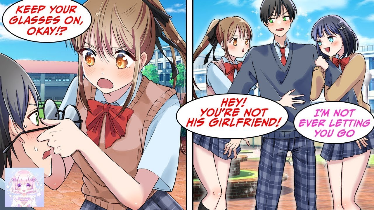 [Manga Dub] The pretty girl noticed my looks when I took off my glasses...