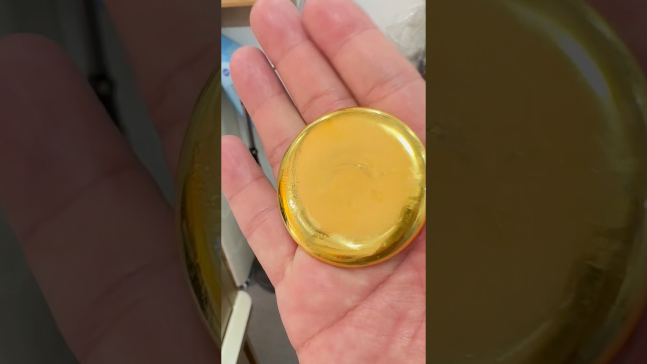 🤩Melt 190 grams of gold round cake. #goldfactory #goldbar #goldcollector #gold