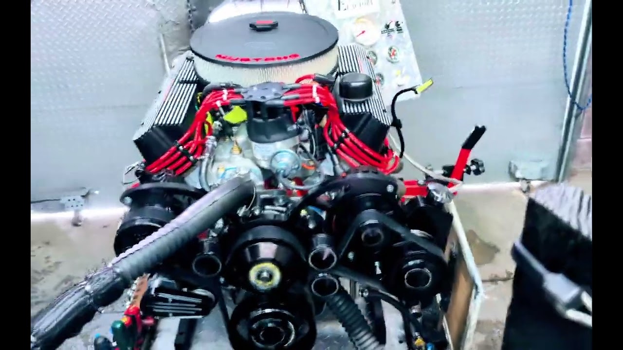347 Ford /425 HP AFR Heads/Roller cam/ Black Wraptor pulley kit going in 1985 Mustang Gt