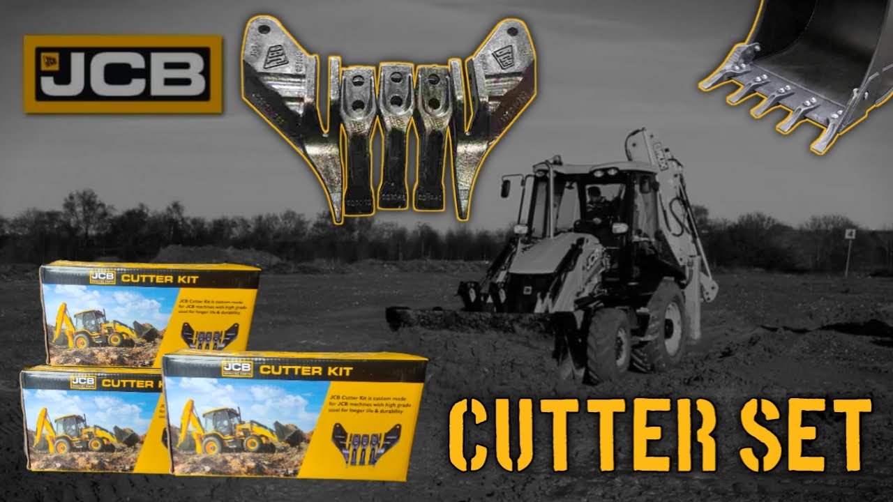 Jcb side cutter set original | #jcb #cutters #jcbvideo #spares