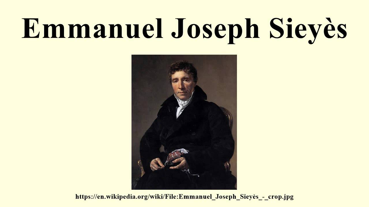 Emmanuel Joseph Siey&egrave;s