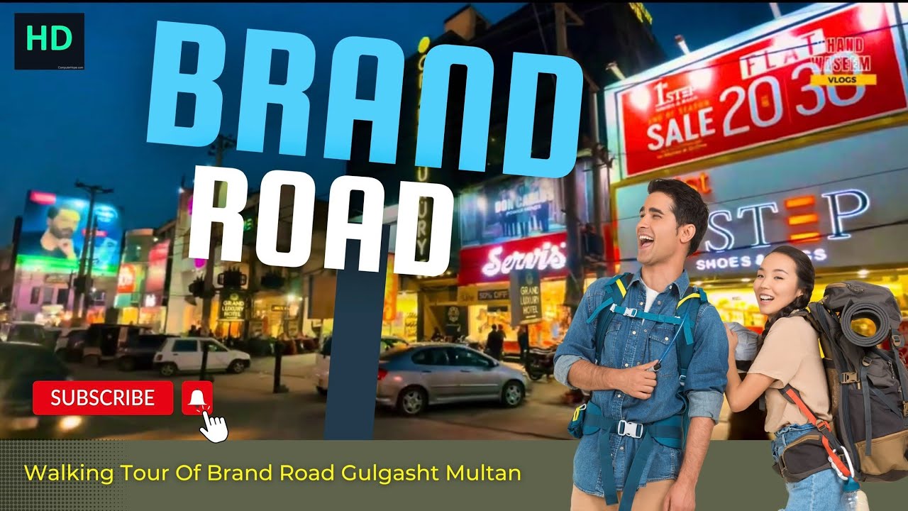 Brand Road Gulgasht Multan | Walking Tour | Explore Multan City Of Pakistan 4K Video