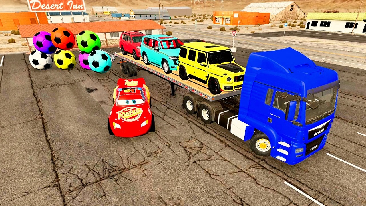 Flatbed vs Cars – Massive Crashes! 💥 | BeamNG.drive  Extreme Flatbed Truck Accident 😱 | BeamNG.drive