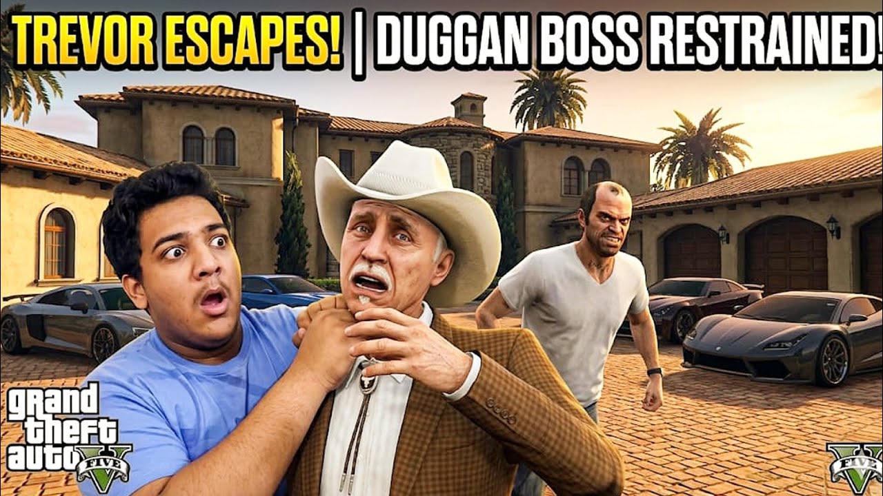 FINALLY TREVOR ESCAPES FROM DUGGAN BOSS MANSION !🔥😱 #gta5 #technogamerz  