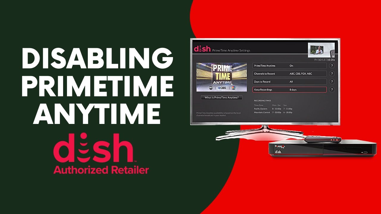 Disable Primetime Anytime features on DISH TV