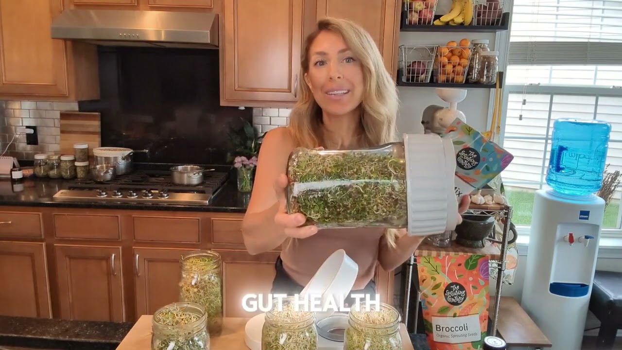 The best SPROUTING jar I've ever seen and how to grow organic food in your very own kitchen counter!