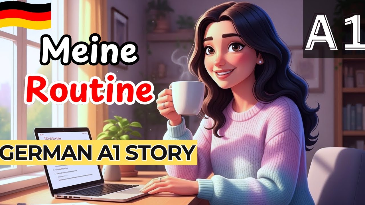 Learn German | My Daily Routine | A1 Easy & Slow Story!