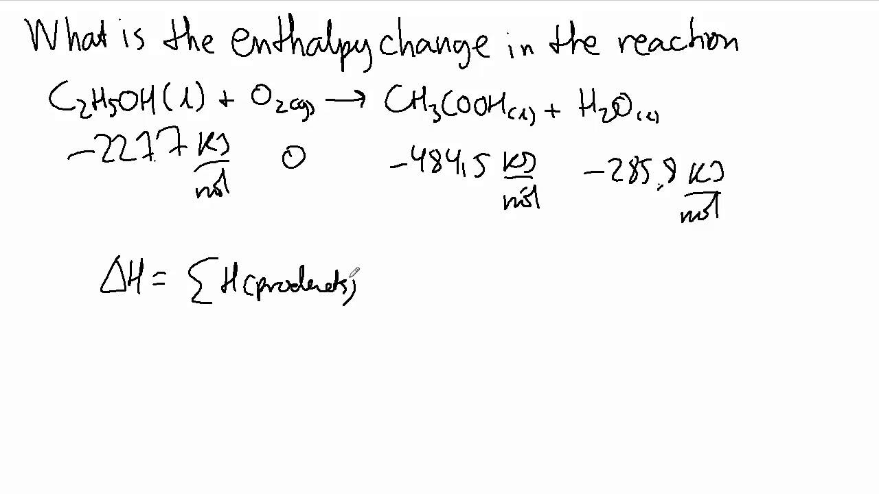 [Example] How to Calculate Enthalpy Change of a Reaction.