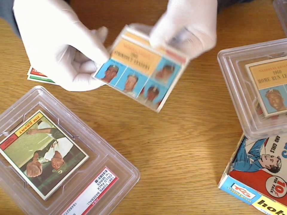 1961 Topps Baseball Card Cello Pack Break