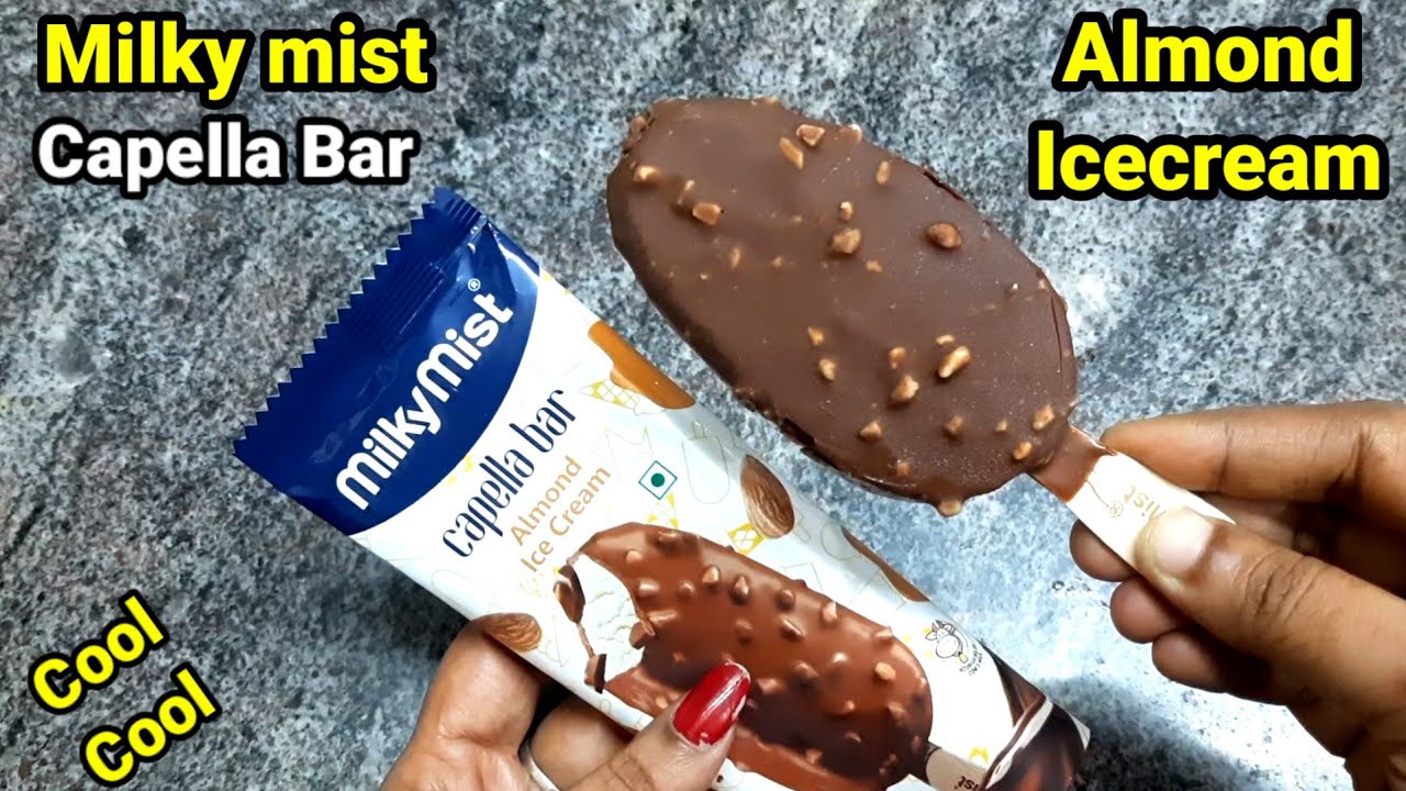 Milky mist capella almond icecream|milky mist capella|milky mist|milky mist icecream|chocobar|summer
