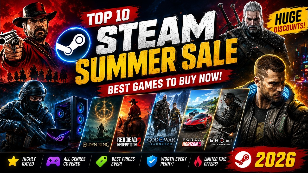 🔥 15 Steam Summer Sale 2026 Games You MUST Buy Before It's Too Late!