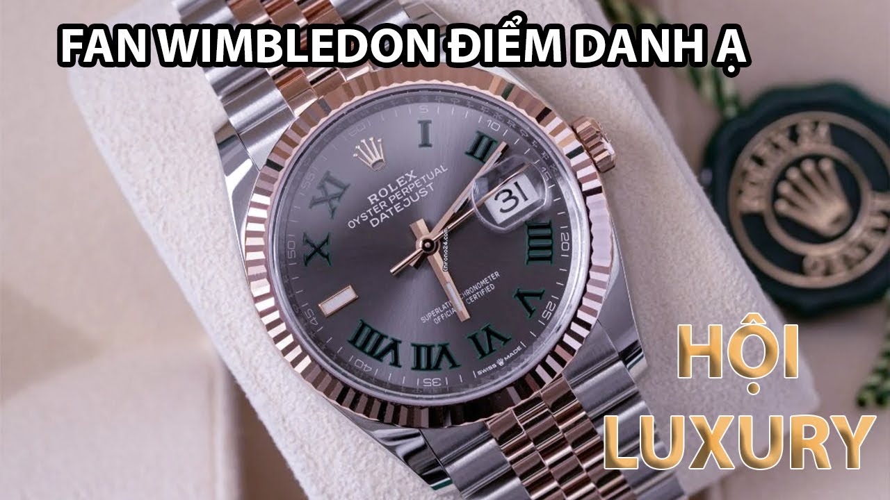[ Giải đấu danh giá ] Rolex Datejust 36 126231 Wimbledon | Vàng hồng - Mặt xám - Cọc la mã cổ điển