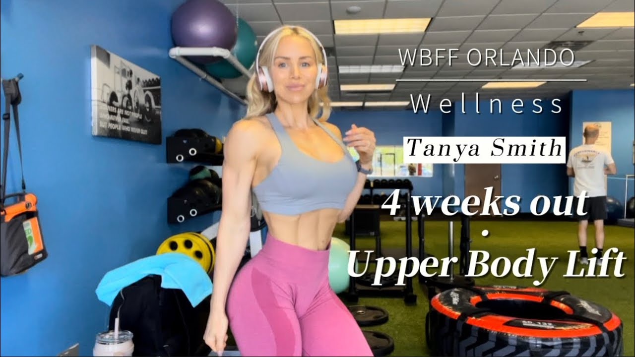 4 weeks out WBFF Orlando 2023 | Wellness Division | Upper Body Chest, Shoulders, Tris | DITL