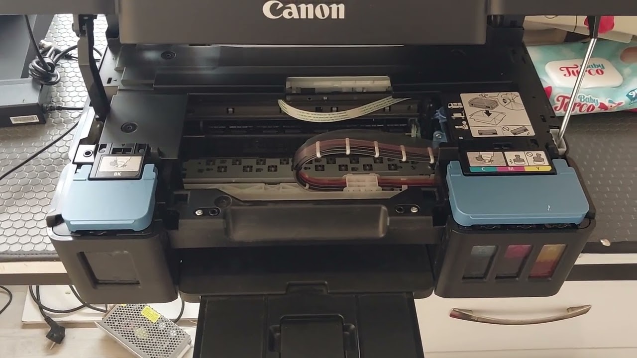 CANON G 2415 RENKLİ YAZICI HORTUMLARIN HAVASINI ALMA