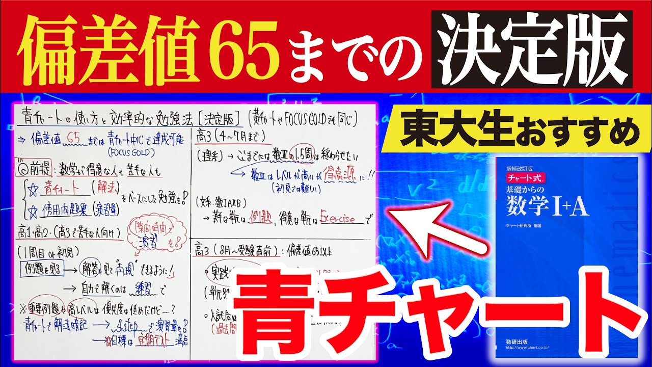 【決定版】青チャートの使い方｜東大生おすすめ（学年別の勉強スケジュール付き）