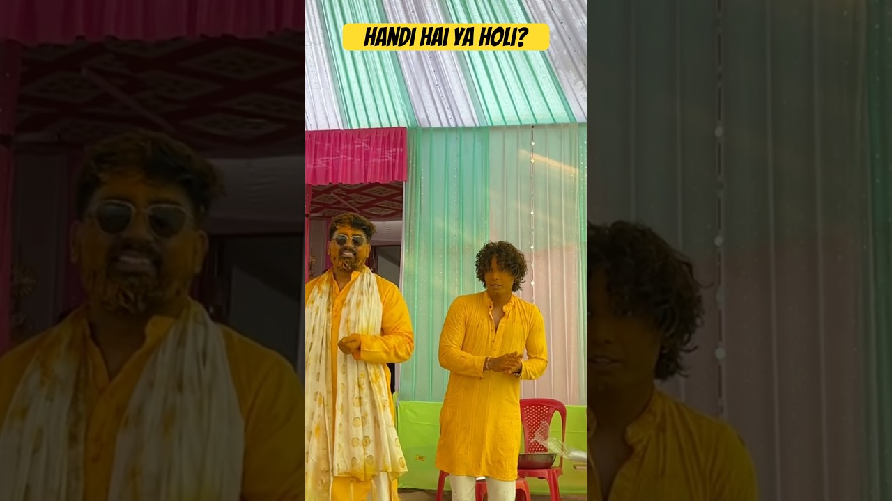 Haldi hai ya Holi?😂 