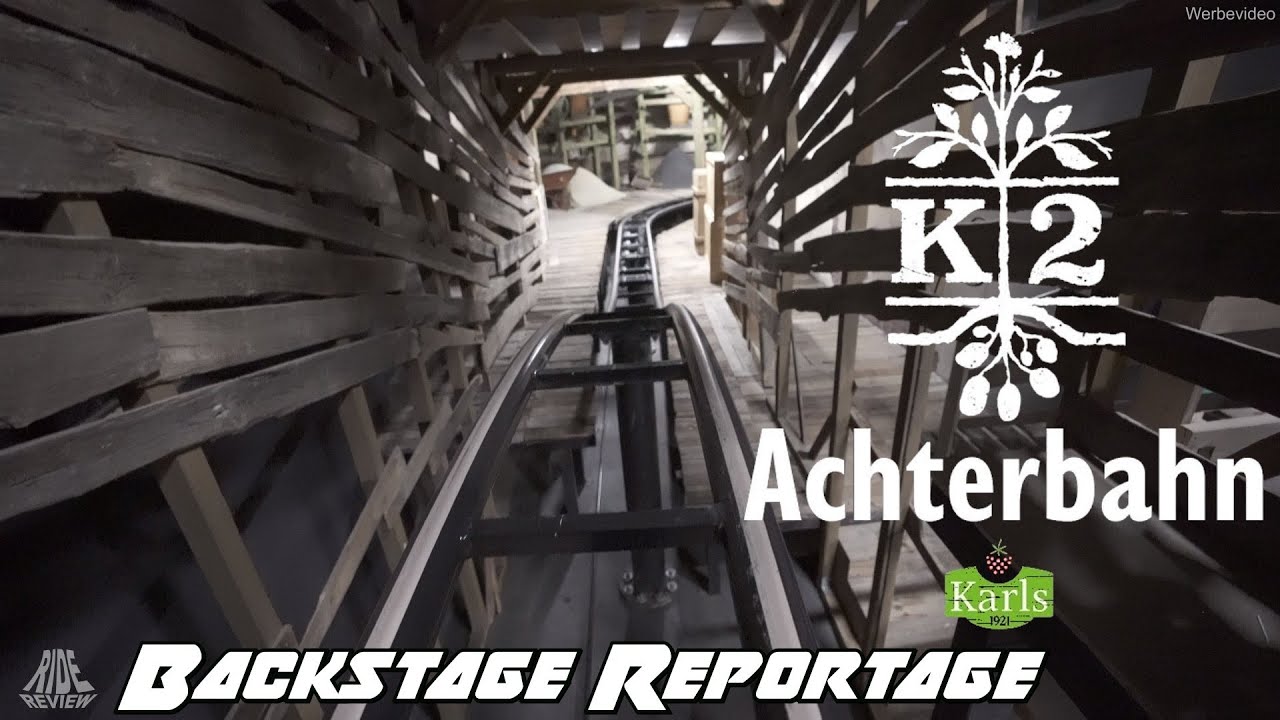 Im Keller der Kartoffel Achterbahn K2 in Karls Erlebnisdorf Elstal (Berlin) - Ride Review Reportage