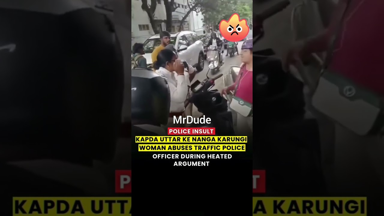 A video from Bengaluru has gone viral showing a heated confrontation between a woman and police