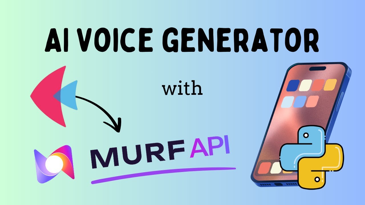 Build a text to speech app with Murf API - on Python & Flet (Easy Tutorial!)