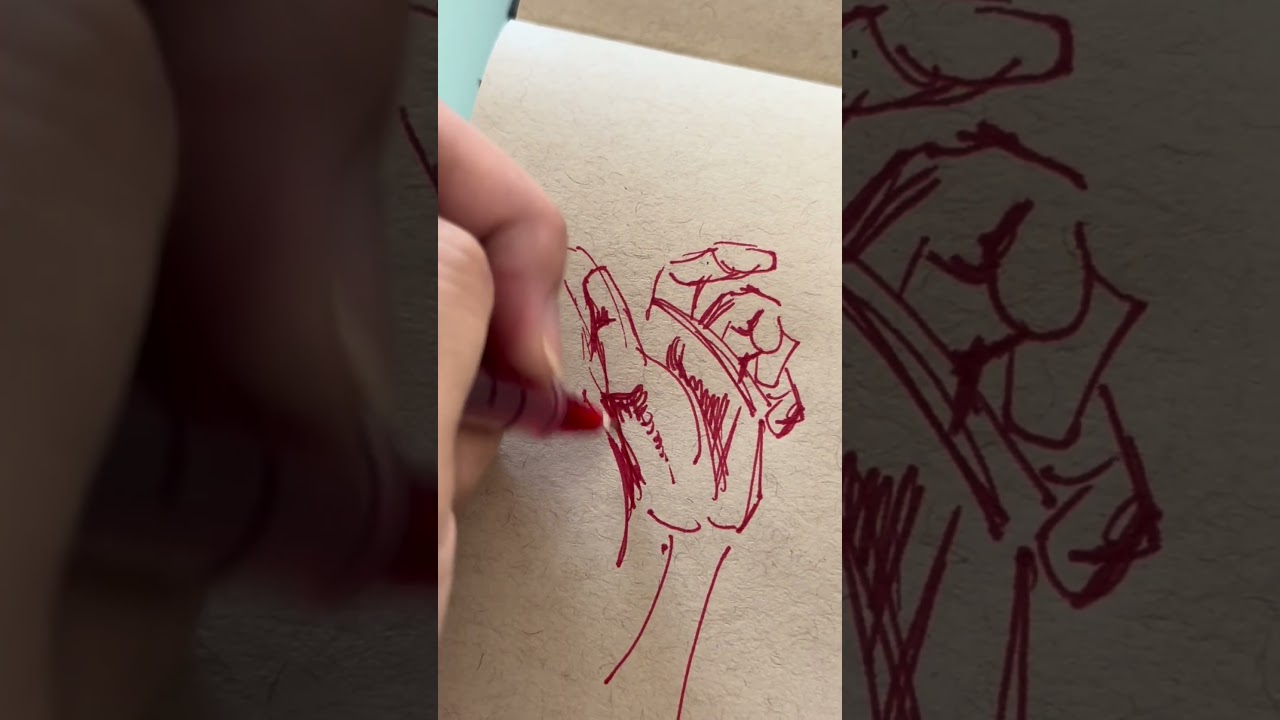 Go practice drawing hands🫡🤨
