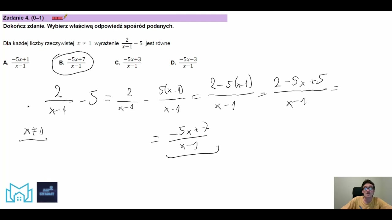 Matura 2023 | Matematyka | Poziom podstawowy | arkusz CKE, wrzesień 2022, zad. 4