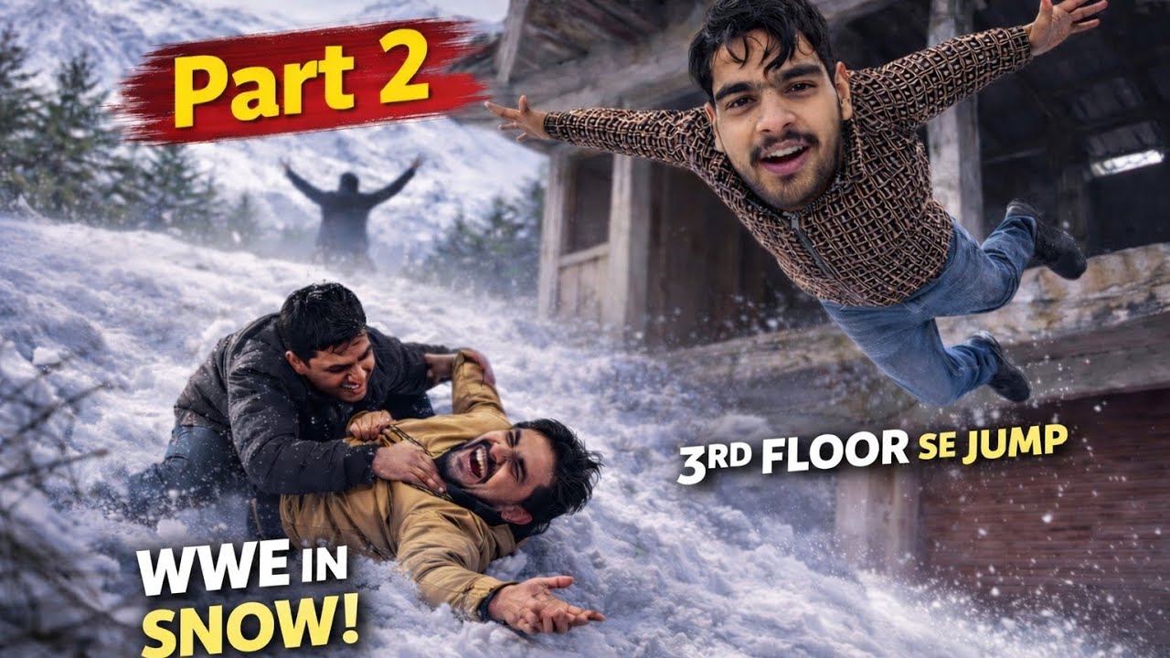 3rd Floor Se Seedha Baraf Me 😬 WWE Fight & Full Masti | Part 2